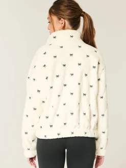 - Gilly Hicks Embroidered Full Zip Sweatshirt*Hollister Online