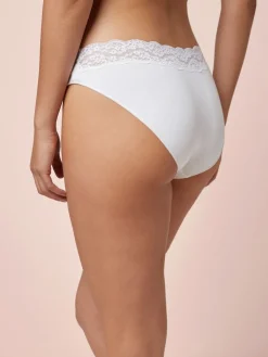 Wit - Katoenen kanten slipjes 4 stuks*Next Best