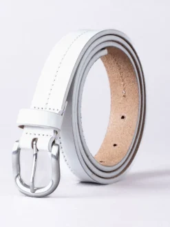 Wit - - Kendal - Leren riem*Lakeland Leather Outlet