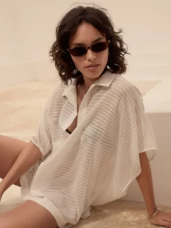 - Lange overhemdtuniek van 100% katoen*Next Sale