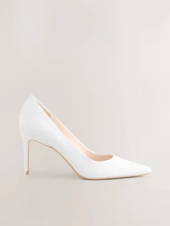 Wit - Leren mid-court pumps*Next Online