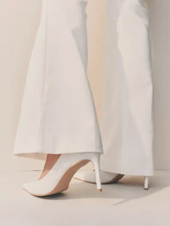 Wit - Leren mid-court pumps*Next Online