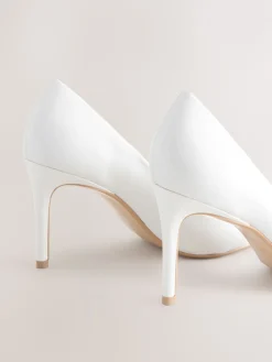 Wit - Leren mid-court pumps*Next Online