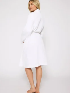 Wit - 100% katoenen gewafelde kamerjas*Loungeable Hot