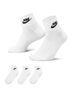 - Everyday Essential Ankle 100% Cotton Socks 3 Pack*Nike Sale