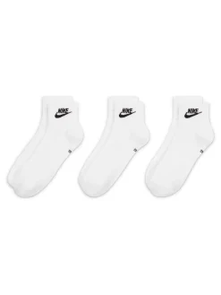 - Everyday Essential Ankle 100% Cotton Socks 3 Pack*Nike Sale