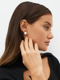 Wit - Oorknopjes met pareleffect 5 stuks*Next Hot