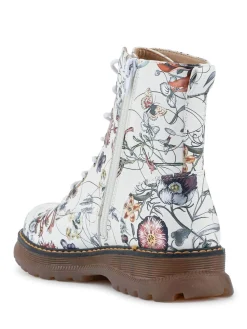 - Lace Up Floral Boots*Pavers Outlet