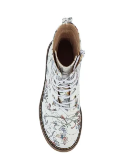 - Lace Up Floral Boots*Pavers Outlet