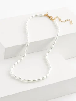 Wit - Pearl Effect Short Necklace*Next