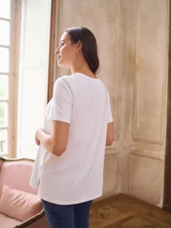 - Maternity Short Sleeve Cotton Modal T-Shirt*Seraphine Outlet