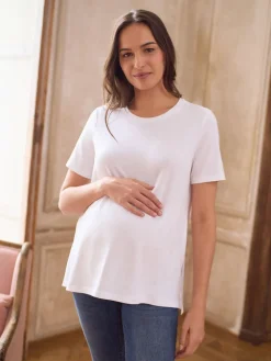 - Maternity Short Sleeve Cotton Modal T-Shirt*Seraphine Outlet