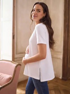 - Maternity Short Sleeve Cotton Modal T-Shirt*Seraphine Outlet