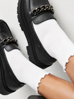 - Set van 4 paar enkelsokken met verzachte zool en ruches bovenaan*Next Hot