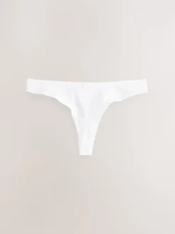 Wit - Set van 5 slips met hoog katoengehalte*Next Outlet