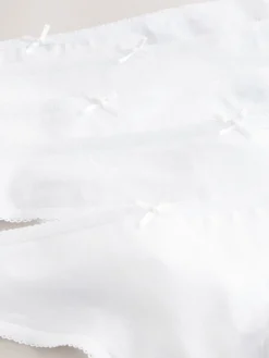 Wit - Set van 5 slips met hoog katoengehalte*Next Outlet