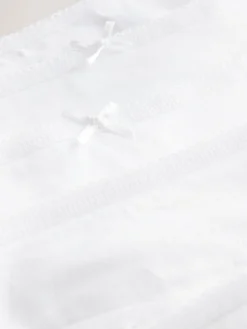 Wit - Set van 5 slips met hoog katoengehalte*Next Outlet