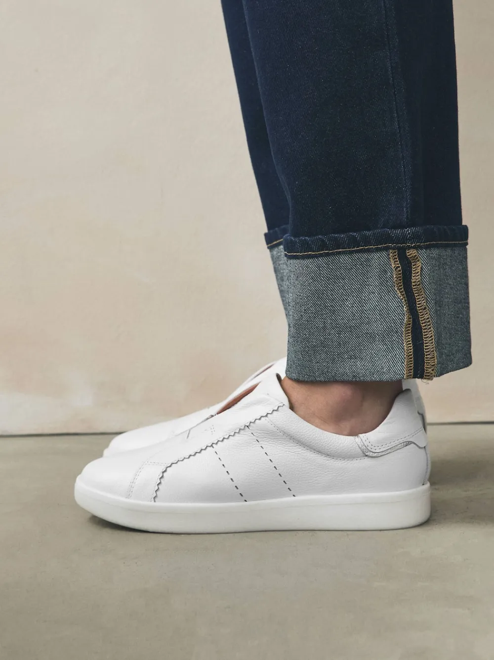 - Signature Premium Leather Laceless Slip-On Trainers*Next Best