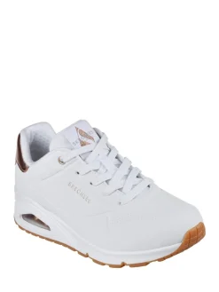 - goudkleurige damessneakers met standaard pasvorm Uno*Skechers Hot