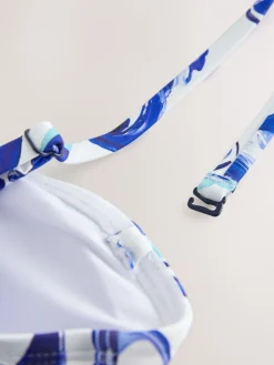 Wit/blauw porselein - Non Wired Bandeau Bikini Top*Next Hot