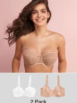 - 2 Strapless DD+ beha's zonder vulling*Next New