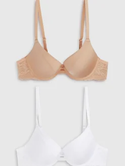 - A-E Gladde T-Shirt Beha's 2 Verpakking*Next