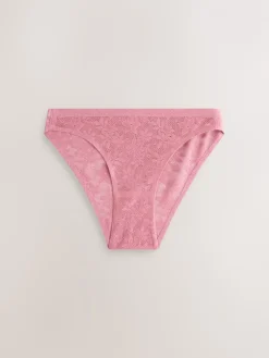 Wit/roze/praline huidskleur - Comfort Bonded Lace Knickers 7 Pack*Next Hot