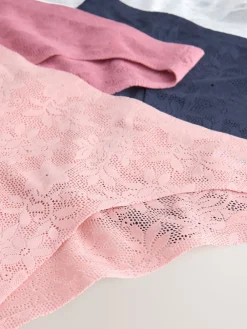 Wit/roze/praline huidskleur - Comfort Bonded Lace Knickers 7 Pack*Next Hot