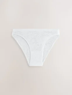 Wit/roze/praline huidskleur - Comfort Bonded Lace Knickers 7 Pack*Next Hot