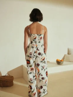 - Bandeau Jumpsuit with Linen*Next Clearance