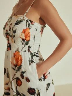 - Bandeau Jumpsuit with Linen*Next Clearance