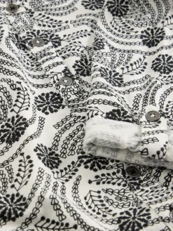 Wit/zwart - jersey Annie overhemd*White Stuff Outlet