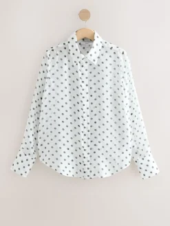 - Overhemd met doorschijnende lange mouwen*Next Hot