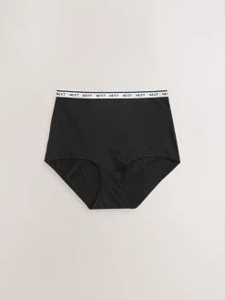 Wit/zwart/grijs - 4 Katoenen slipjes met logotailleband*Next Discount