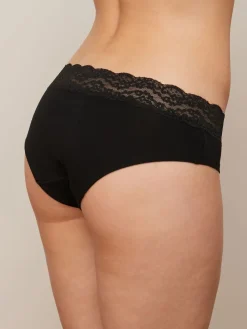 Wit/zwart/grijs - Katoenen kanten slipjes 4 stuks*Next Outlet