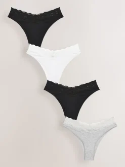 - Katoenen kanten slipjes 4 stuks*Next