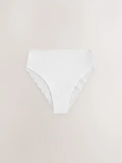 Wit/zwart/grijs - Katoenen kanten slipjes 4 stuks*Next Clearance