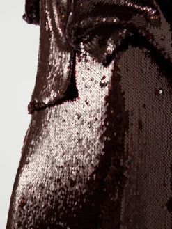 Red Sequin Maxi Skirt*Y.A.S