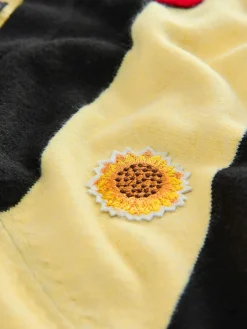 Yellow/Black Stripe Badge - Superzachte trui met ronde hals en lange mouwen*Next