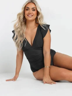 badpak met ruchemouwen*Yours Curve