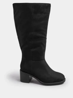 Block Heel Knee High Boots*Yours Curve