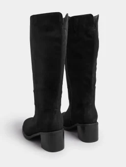 Block Heel Knee High Boots*Yours Curve