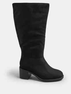 Block Heel Knee High Boots*Yours Curve