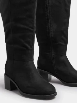 Block Heel Knee High Boots*Yours Curve