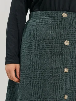 Button Front Skirt*Yours Curve Outlet