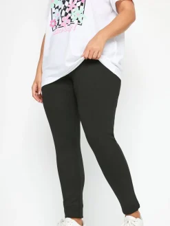 elastische broek van pontestof*Yours Curve New
