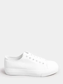 Extra-Wide Fit Canvas Trainers*Yours Curve Online