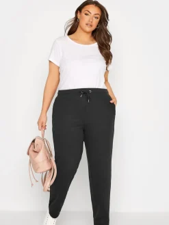 joggingbroek met rechte pijpen*Yours Curve New