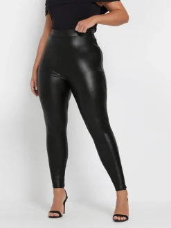 legging met coating en stretch*Yours Curve Best
