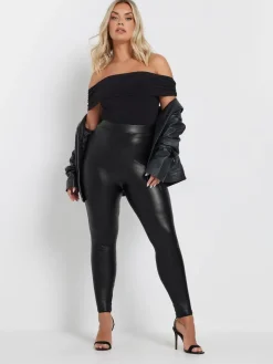 legging met coating en stretch*Yours Curve Best